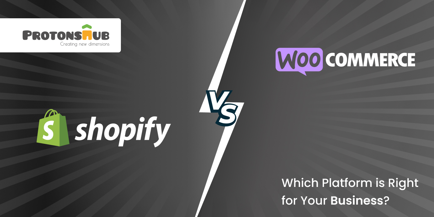 Comparison between Shopify and WooCommerce platforms to help businesses choose the right e-commerce solution